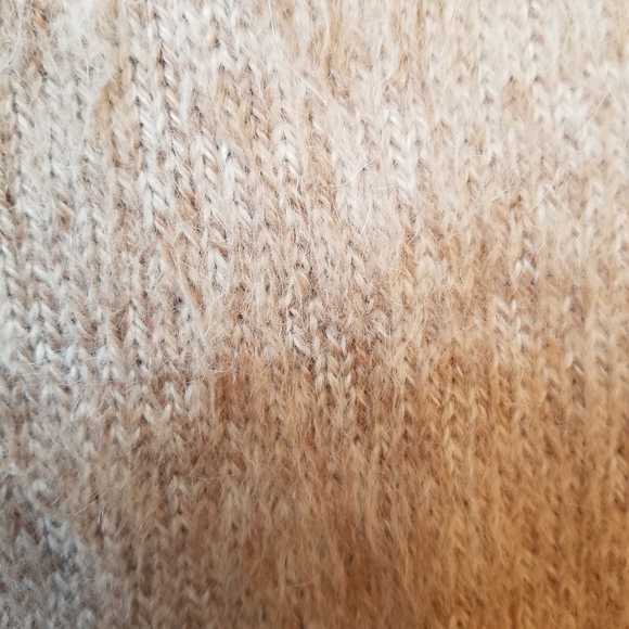 Bolivian hand made 100% wool long sleeve lace-up v-neck sweater blouse small/med - Picture 6 of 10